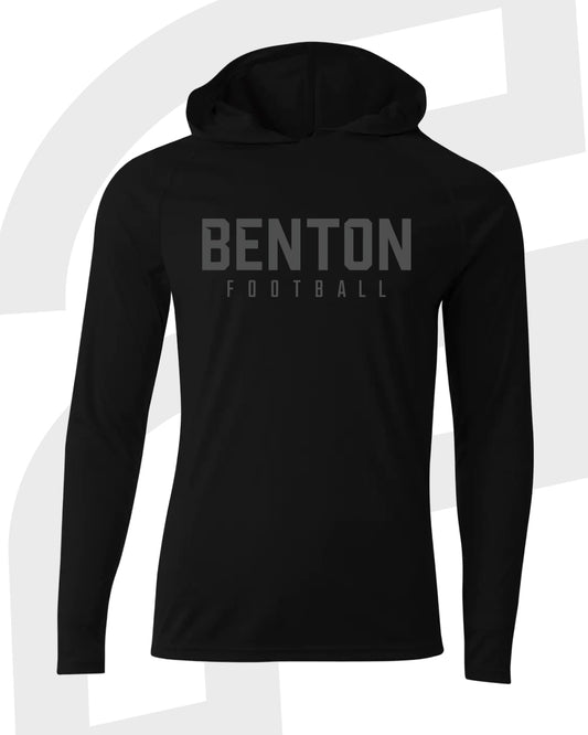 Benton Football Long Sleeve Hooded Shirt