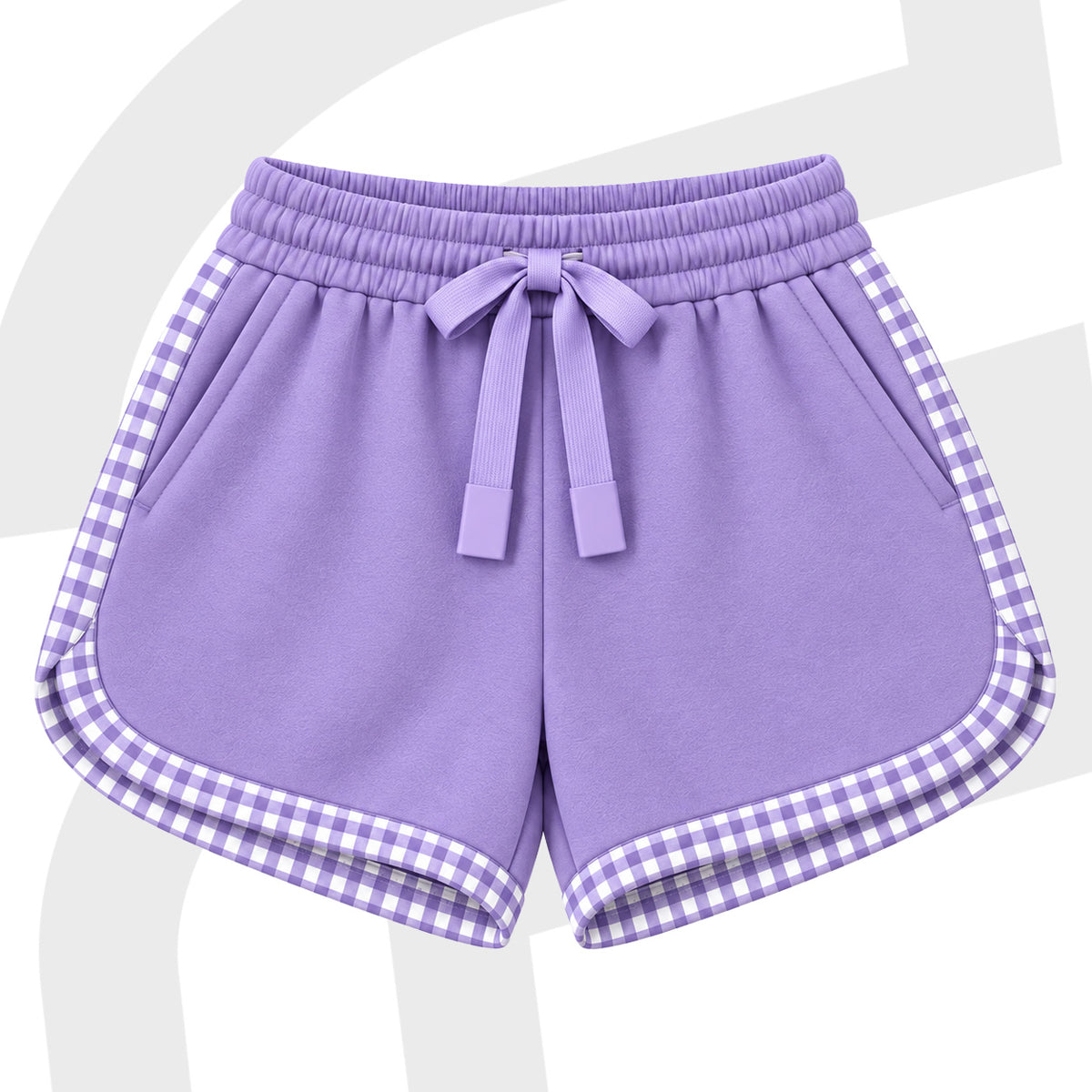 Lilac Gingham Shorts - ETA November