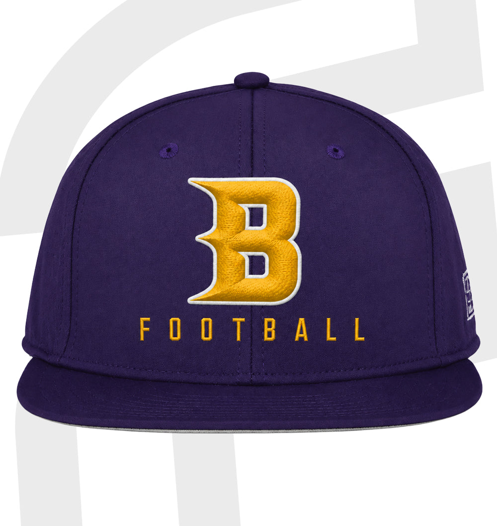The Game Fitted Embroidered B Football Hat
