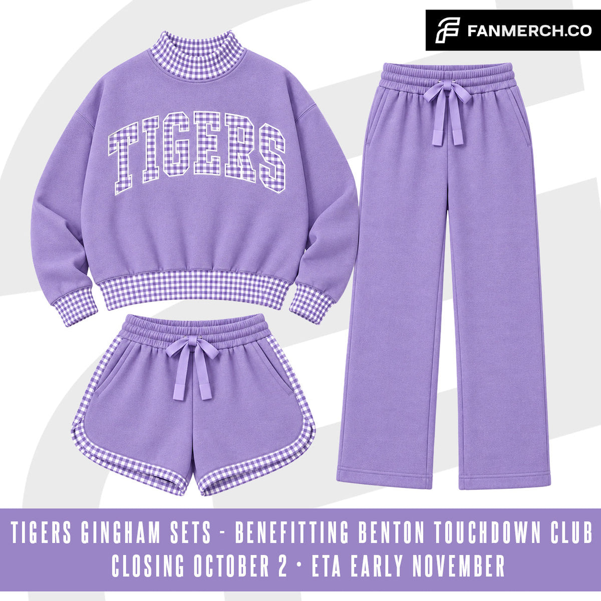 Tiger Gingham Set