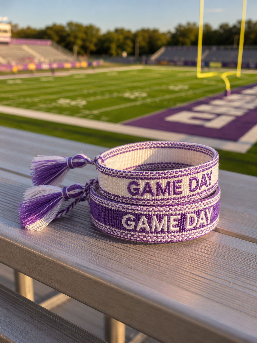 Game Day Embroidered Bracelet
