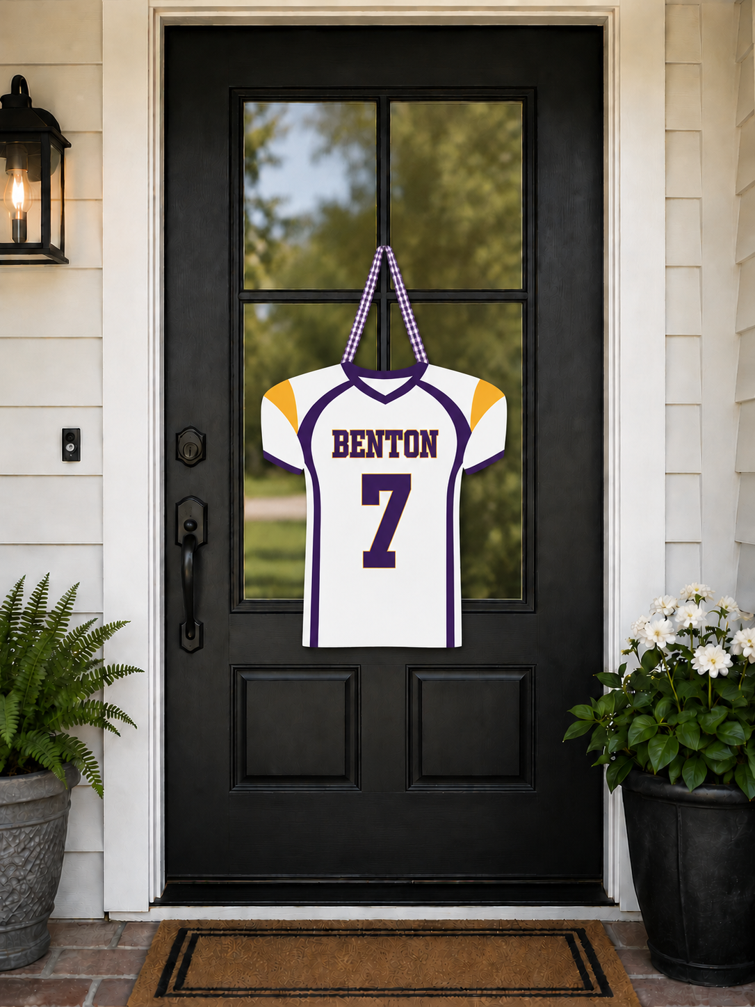 Benton Football Door Hanger