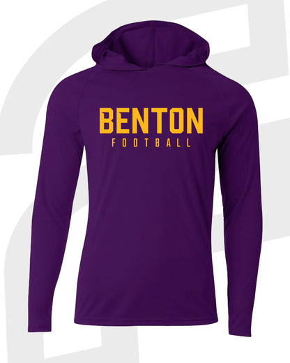 Benton Football Long Sleeve Hooded Shirt