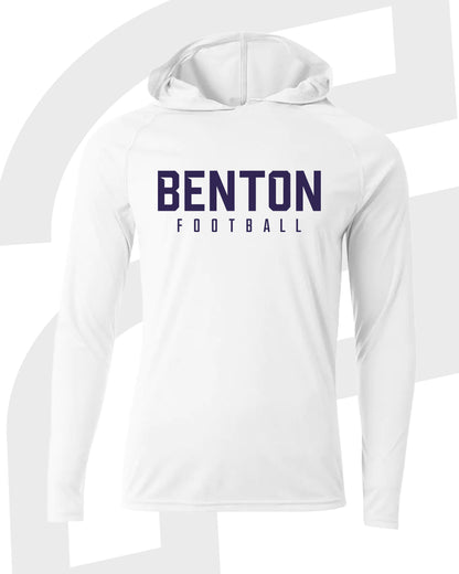 Benton Football Long Sleeve Hooded Shirt