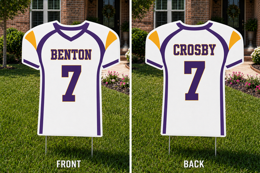 Benton Football Yard Sign