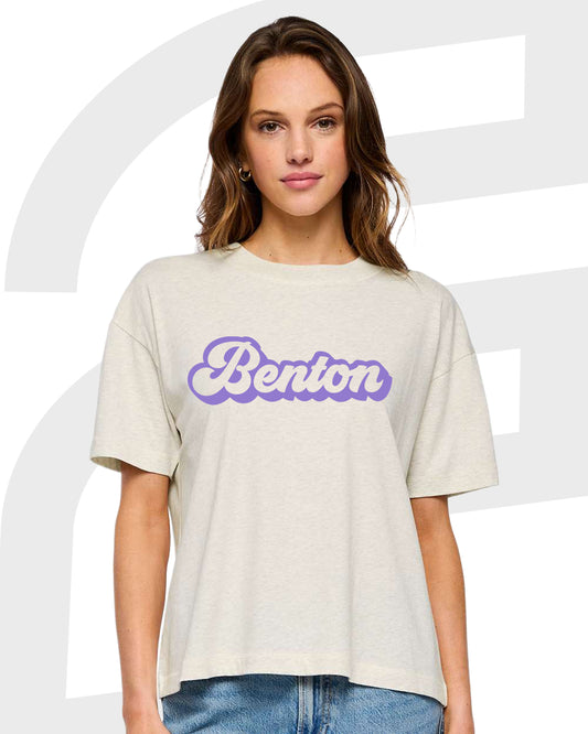 Benton Script Ladies Boxy Tee