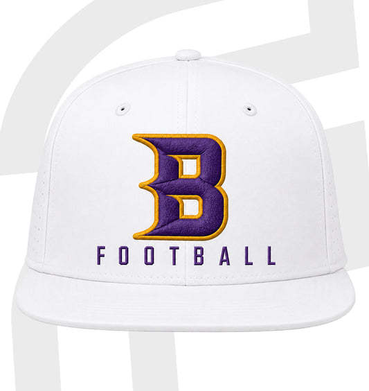 The Game Fitted Embroidered B Football Hat